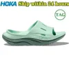 2023 Hokahs Designer Slifors Ora Recovery Slides Cyclamen Diva Blue Mist Green Black Withe Womens Womens Summer Beach Platform Outdoor Shoes in gomma in gomma