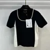 T-shirt pour femmes 24 au début du printemps Nouveau Nanyou confortable, simple, polyvalent, design minimaliste avec chaîne tricot top 3vy4