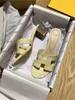 Oran Sandals Летние кожаные тапочки искренняя кожа, подходящая для светло -зеленых тапочек на каблуках для женской верхней одежды 2024 Новое в Instagram модный лето она Efyi