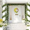 Decorative Flowers Spring Wreath Artificial Rattan Thanksgiving Door Decor 35cm/13.7inch Holiday Front For