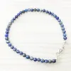 MG0148 Whole Nural Lapis Lazuli Anklet Handamde Stone Womens Mala Beads Anklet 4 mm Mini Gemstone Jewelry1336718