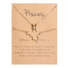 12 Twee Constellations Necklace Constellation Card Set Bracelet