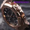 Highend AP запястья Watch Series серия 26240OR Зеленая поверхность Диаметр 41 мм 18K Материал розового золота.