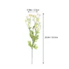 Decorative Flowers 3 Pcs Flower Decoration Chamomile Faux Outdoor Plants White Ornament Flocking Core Bouquet