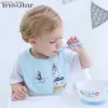 Bibbs Burp Tygs Insular Fashionable Cotton Baby Bibbs Newbron Burp Tyg Toddler Kids Matar förkläde Multi-Use Saliv Thandduk