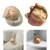 Decorative Figurines Vulgar Figurine Kitschy Resin Weird Decor Modern Art Statue Cute Sculpture Funny Bathroom Holding Nose