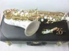 Nowy zakrzywiony saksofon sopran S-991 Biały saksofon instrument muzyczny ustnik Profesjonalny występ