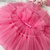 Flickans klänningar Baby Dress Girl 1st Birthday Dress for Baby Girl Dress Bowknot Princess Dresses Flower Girls Wedding Party Tutu Kids kläder T240415