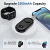 Rings Mini Power Bank for Apple Watch Portable Charger 2500mAh Ceychain Battery Pack for IWatch 8/7/6/5/3/2/SE/UITRA