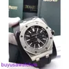 Orologio da polso AP Montre Royal Oak Offshore Serie Offshore Automatico Meccanico Belta in gomma in acciaio impermeabile Watch 15710st.OO.A002CA.01 Disc nero