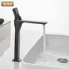 Bathroom Sink Faucets XOXO Basin Faucet Retro Black Taps Single Handle Hole Deck Vintage Wash Cold Mixer Tep 20075-1