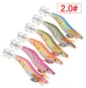 30pcs Plasing Fishing Lures en bois crevettes Squid gabarit de crankbait jigging 20 25 30 35 40 Squid Hooks5353757