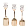 Candele F3KA F3KA con broncio di ferro battuto Acrilico Candlestick Metal Ornament Crafts for Home Wedding Birthday Birthday Dining Table Decora