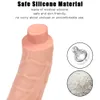 Pele erótica sentindo feminino masturbador ultra grosso grande vibrador rígido pênis realista glande brinquedos sexy para mulheres silicone lésbica