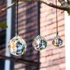 Décorations de jardin 15 mm-40 mm AB Clear Crystal Ball Prism Sunshine Catcher Rainbow Pendants Maker Hanging Crystal Prisms for Windows Gift
