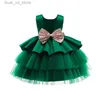 Mädchenkleider Kleinkind Baby Mädchen Kleid Big Boy Taufe Kleid für Mädchen Erstes Jahr Geburtstagsfeier Hochzeitskleid Baby Kleidung Tutu flauschiger Kleid T240415