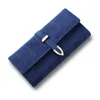 卸売り女性のハンドバッグ5色大学風の小さなソリッドレザーロングウォレットマルチカード折りたたみ式女性財布クラシック格子縞のクラッチバッグ598
