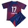 2023 24 Poulsen Olmo Kids Kit Soccer Jerseys Forsberg Haidara Laimer Szoboszlai Nkunku Halstenberg Home Away Football Shirts