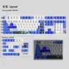 Accessories NEON keycaps VALORANT full set cherry Profile Transparent Side Print Letter PBT dye sub keycaps game keycaps