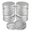 Bouteilles de rangement scellées pcs argent en conserve ordinaire bouche 70 mm de large 86 pots mmreusables fuites couvercles couvercles 2024 maçon pour