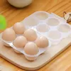 Storage Bottles 6 Egg Container Carriage Clear Protection Box Transparent Basket Reusable For Picnic Camping Hiking Travel