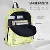 Ryggsäck sommar citroner ryggsäckar stor kapacitet student bok väska axel bärbar ryggmode modes rese barn skola
