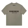 Tshirt Essentialstshirt Designer Men Essentialsclothing T-shirt da donna maglietta da donna O-Neck Letters 3D Letters Luxurys Lettera di alta qualità Shirt Stampato CA95