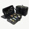 PU Cuero Cosmética Bolsa Profesional Make Up Box Gran capacidad Almacenamiento de viajes de trabajo Magno de aseo 240314