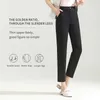 Frauenhose 2024 Koreanische Version Casual Clothing Zartes Mid-T-T-Mid-T-Modedesign Neun-Punkte