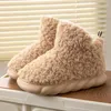 Slippers Women Men Home 2024 In Warm Winter Furry Soft Short Plush Slipper Non Slip Bedroom Slides Indoor Ankle Boots