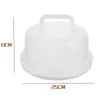 Elimina Container Contenitore portatile Muffin Carrier Contenitore trasparente con coperchio rotondo