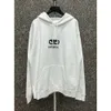 Hoge versie B Classic Lock Up hoodie correct Paris Hooded los veelzijdig voor mannen vrouwen