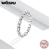 Cluster Rings Wostu Authentic 925 Sterling Silver 6 Style Stapble Party Stars for Women Original Brand Jewelry Gift 7151