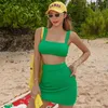 Frauen Badebadanzug 2024 Bikini Sexy Outfits Badeanzug weiblicher Set Mayo Ausflug geteiltes Körper dreisteuelisches Schlampe Strandurlaub