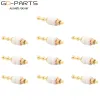 Cables EIZZ 24K Gold Plated Brass Turrets Terminal Lug Posts For Tag Board PTFE Insulator Hifi Audio Tube Guitar AMP DIY