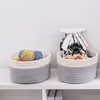 Storage Bags 3pcs Cotton Rope Woven Baskets Stylish & Versatile Empty Gift For Children's Clothes Toys