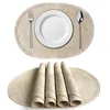 Table Cloth Cotton Oval Placemat Insulation Mat Anti-Scalding Pot Household Creative Hand-Woven Decorative