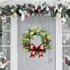 Fleurs décoratives de Noël de Noël panneau de porte de Noël volé en arc bienvenu pour la fenêtre murale décoration Garland