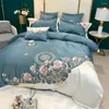 Bedding Sets Cotton Luxury Bed Linens Silk Comforter Set King Sze Sheet KL01#