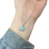 Designer Ulta Versione Van Butterfly Necklace Womens Nuova Shell Turquoise Pendant Rose Gold Mini Blue Agate Collar Chain