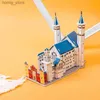 3D Puzzles 3D Puzzel Wereldberoemde architectuurattracties Handgemaakt DIY DIY Early Childhood Education Benefit Intelligence Paper Toys Y240415