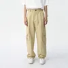 Men's Pants NOYMEI Solid Color Arc-shaped Patchwork Design Fashionable 2024 Spring Cargo All-match Trendy Trousers WA4285