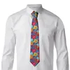 Ties cravatta per uomini Formale cravatta magra classiche rose astratte da uomo signore signore stretto