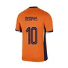 Netherlands 2024 Euro Cup Soccer Jerseys MEMPHIS DE JONG VIRGIL DE LIGT GAKPO DUMFRIES BERGVIJN KLAASSEN Fans Player Football Shirt Men Kids Kits Home Away