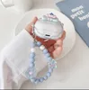 Earphone Accessories Korean Cute Cartoon Transparent Earbud Cover Lämplig för Samsung Galaxy Buds Fe 2 Pro Armband Box Live Q240415