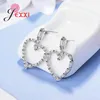 Gestüt Ohrringe Schönes Herz 925 Sterling Silber Charme Frauen Mode Schmuck für Frauen Hochzeitsfeier Date Dekor