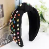 Women Head Bands for Women's Hair Rhinestone Jeweled Womens Headbands Wide Top Knot Headbands Beaded Headband Embellished Headbands Crystal Hairband