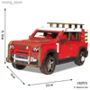 3D Puzzles New Suv Thunder Car Puzzle 3D Wooden Jigsaw Double-Decker Bus Model DIY Educational Toys For Children Boys Kids Gift Y240415