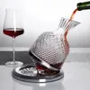 360 Crystal Rotation Crystal Disantre Luxury 1500 ml Verre sans verre contenant du fond conique alcool sobre