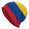 Berets Colombia Flag czapki czapki czapki streetwear zima ciepłe mężczyźni kobiety dzianiny kapelusz dorosły unisex kolumbijskie czapki z maską dumą